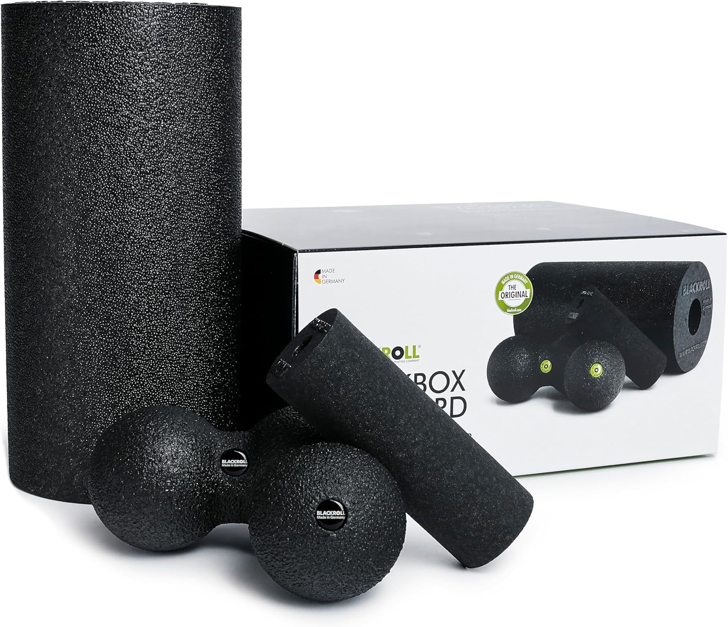 BLACKROLL Blackbox Faszien-Set – Faszienrolle, Ball & Duoball